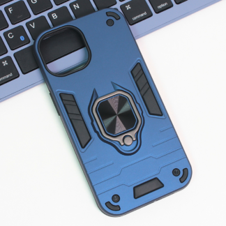 Maska(futrola) Cube Ring za iPhone 15 6.1 tamno plava
