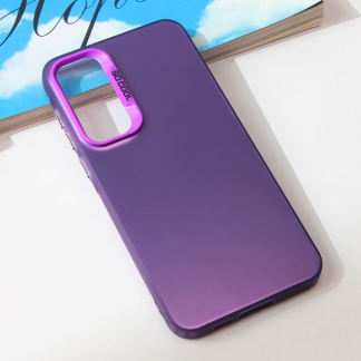 Maska(futrola) Clear za Samsung A556B Galaxy A55 5G ljubicasta