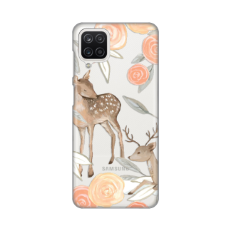 Maska(futrola) Silikonska Print Skin za Samsung A125F Galaxy A12 Flower Deer
