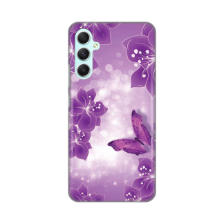 Maska(futrola) Silikonska Print za Samsung A346B Galaxy A34 5G Butterfly And Flowers