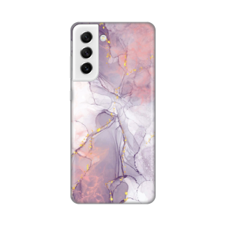 Maska(futrola) Silikonska Print za Samsung G990 Galaxy S21 FE Pink Marble