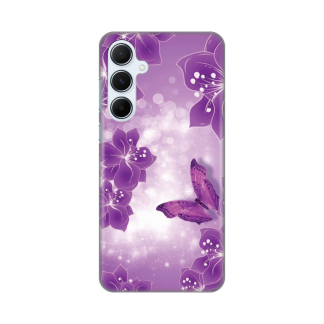 Maska Silikonska Print za Samsung A556B Galaxy A55 5G Butterfly And Flowers