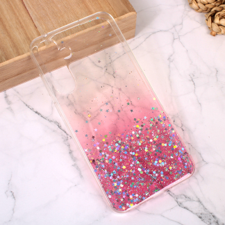 Maska(futrola) Silikonska Glitter za Samsung A356F Galaxy A35 5G roze