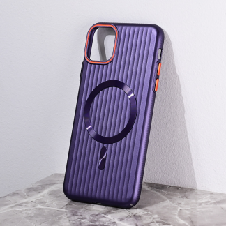 Maska(futrola) Magsafe Stripe za iPhone 11 Pro Max 6.5 ljubicasta