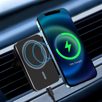 Auto stalak magnetic Magsafe punjac 15W crni
