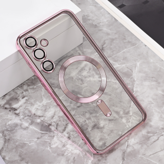 Maska(futrola) Magsafe Lux za Samsung A556 A55 5G roze
