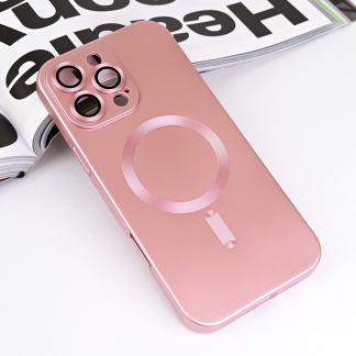 Maska(futrola) Magsafe Chrome za iPhone 16 Pro Max 6.9 roze