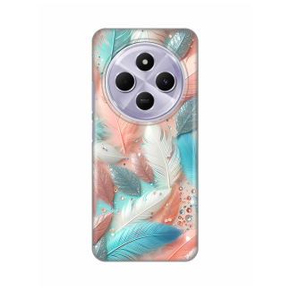 Maska(futrola) Silikonska Print za Xiaomi Redmi 14C Pastel Feathers