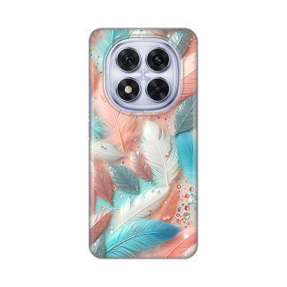 Maska(futrola) Silikonska Print za Xiaomi Redmi Note 14 Pro 5G (EU) Pastel Feathers