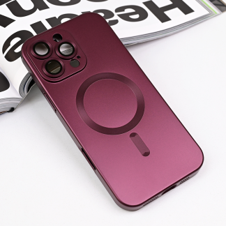 Maska(futrola) Magsafe Chrome za iPhone 16 Pro Max 6.9 bordo