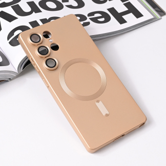 Maska(futrola) Magsafe Chrome za Samsung S938B Galaxy S25 Ultra zlatna