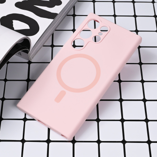Maska(futrola) Magsafe Pure color za Samsung S928B Galaxy S24 Ultra roze