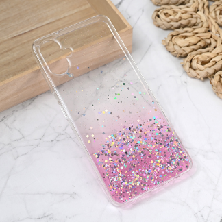Maska(futrola) Silikonska Glitter za Samsung A065F Galaxy A06 4G roze
