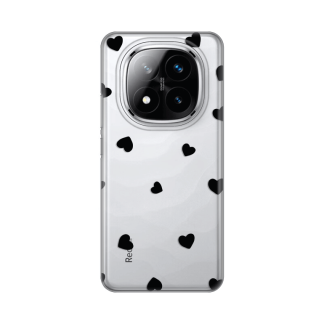 Maska(futrola) Silikonska Print Skin za Xiaomi Redmi Note 14 Pro Plus Hearts