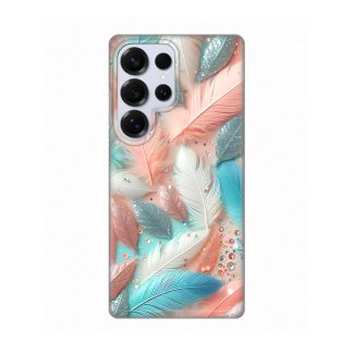 Maska(futrola) Silikonska Print za Samsung S938B Galaxy S25 Ultra Pastel Feathers