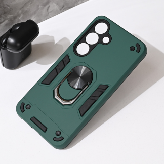 Maska Hard Ring za Samsung S931B Galaxy S25 tamno zelena