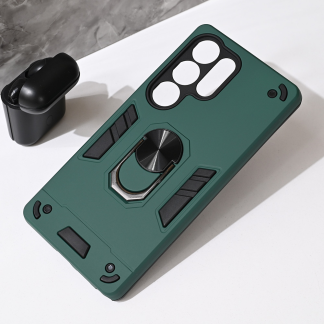 Maska(futrola) Hard Ring za Samsung S938B Galaxy S25 Ultra tamno zelena