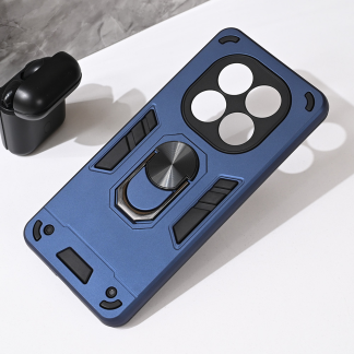 Maska(futrola) Hard Ring za Xiaomi Redmi Note 14 Pro 5G (EU) tamno plava