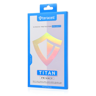 Zastitno staklo Tempered Glass Privacy Teracell Titan 2.5D za Samsung S938B Galaxy S25 Ultra crni (fingerprint unlock)