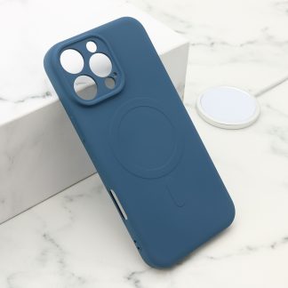 Futrola VELVET TOUCH MagSafe za iPhone 16 Pro Max (6.9) plava