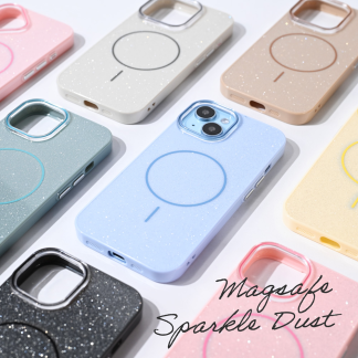 Maska(futrola) za Magsafe Sparkle Dust iPhone 15 6.1 zelena