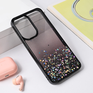 Maska(futrola) Frame Glitter za Samsung A566B Galaxy A56 5G crna