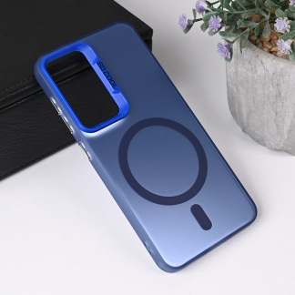 Maska(futrola) Magsafe Clear za Samsung Galaxy S25 plava