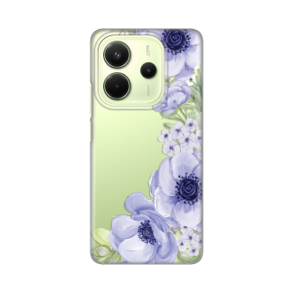 Maska(futrola) Silikonska Print Skin za Xiaomi Redmi Note 14 4G (SRB) Blue Roses