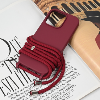 Maska(futrola) Crossbody za iPhone 16 Pro 6.3 bordo