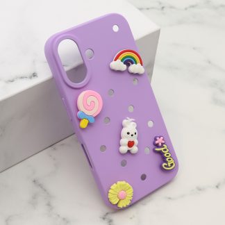 Futrola TOY za iPhone 16 (6.1) ljubicasta