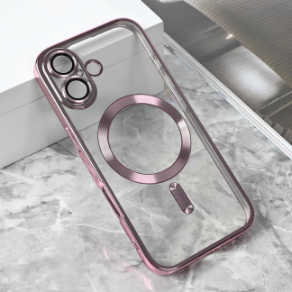 Maska Magsafe Lux za iPhone 17 6.3 roze