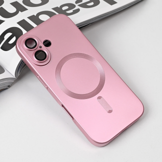 Maska Magsafe Chrome za iPhone 17 6.3 roze