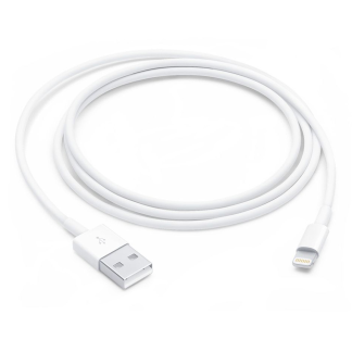 Data kabl L za iPhone 11-14 USB na Lightning beli 1m