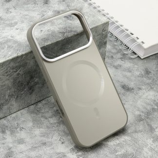 Maska COLOR METAL Magsafe za iPhone 17 Pro (6.3) siva (big camera)