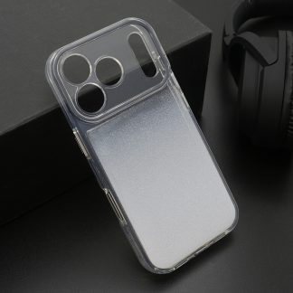 Maska OMBRE GLITTER za iPhone 17 Pro (6.3) bela